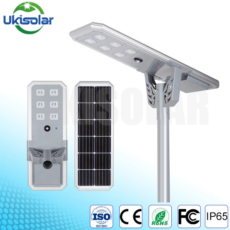 Ukisolar Outdoor Integrated Solar Power WiFi Wireless Security IP Camera with LED Street Light