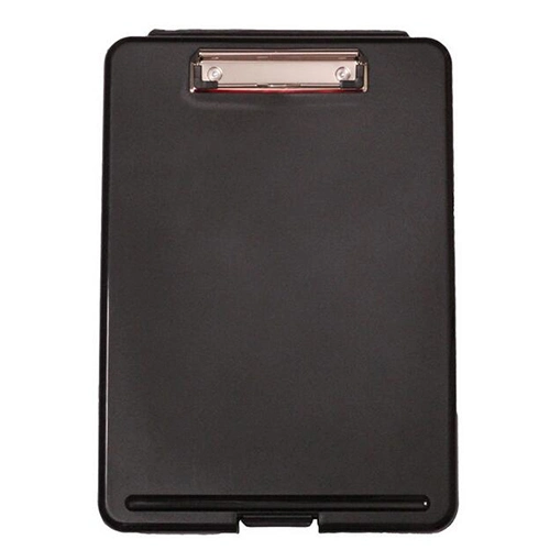 Plastic Stationery Document Case Storage Box with File Clip