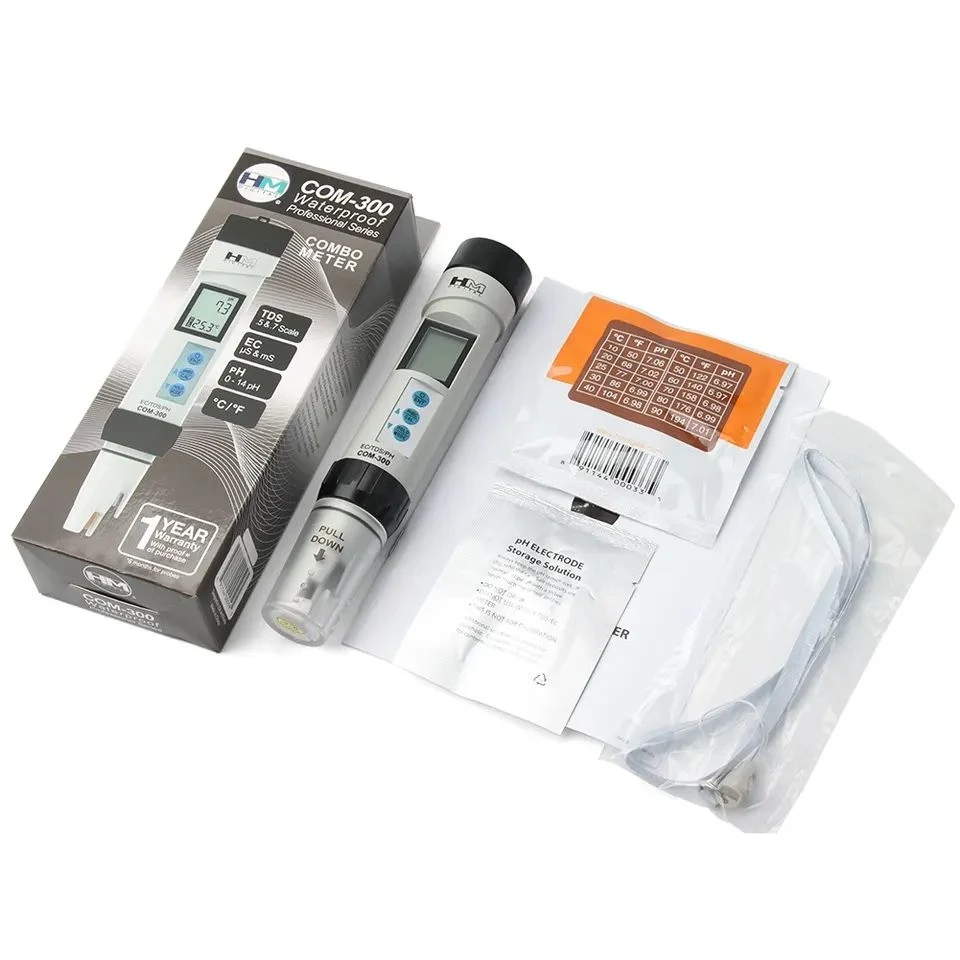 Hm Digital 4 in 1 Ec /TDS /Temperature/ pH Meter Tester Waterproof with Atc