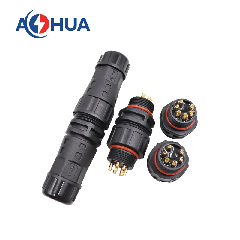 Aohua IP67 Wire to Wire 7 Pin Waterproof Electrical Connector Cable Joint