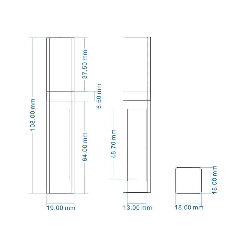 Lipstick Tube Metalized Base Lip Stick Tube Hot Sale Lipstick Packaging Case