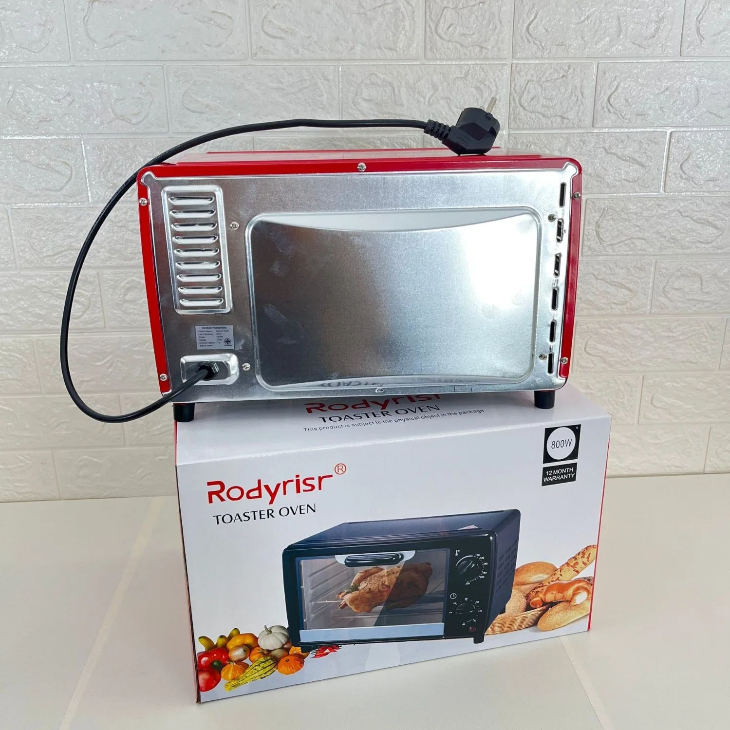 12L tostadoras &amp; Pizza Hornos eléctricos de la Originales de fábrica Rodyrisr Horno Tostador Microondas horno tostador de pan 3 en 1 Sandwichera freidora de aire de hamburguesa de carne venta horno tostador.