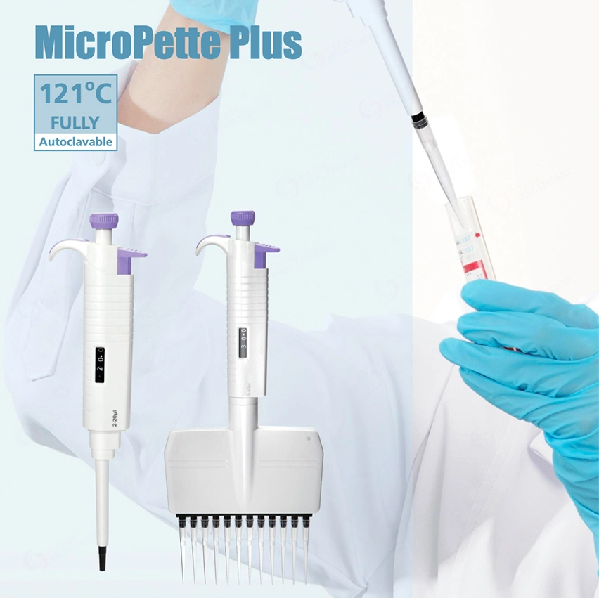 0.5-5000UL Lab Variable Volume Pipette Single Channel Dispensing Pipette