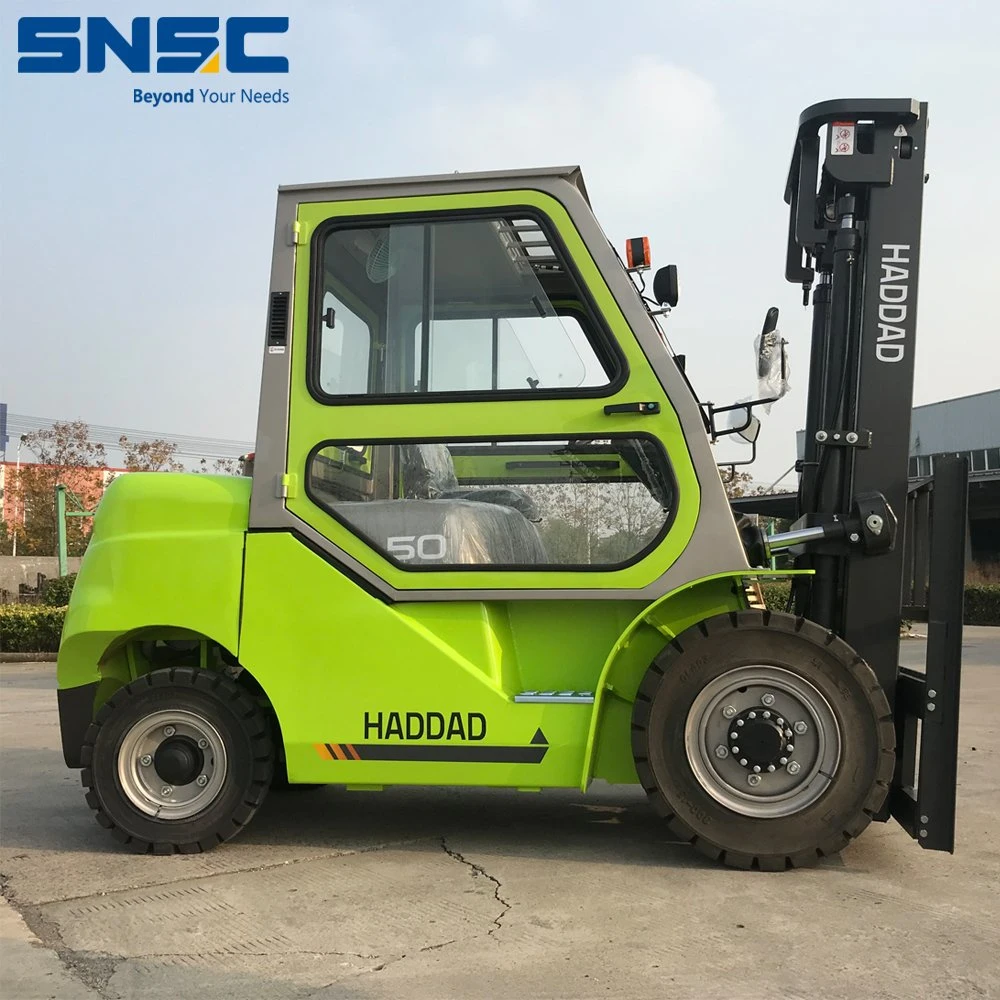 Heavy Duty 5 Ton Logistics Warehouse Forklift Fd50 Fuel Forklift