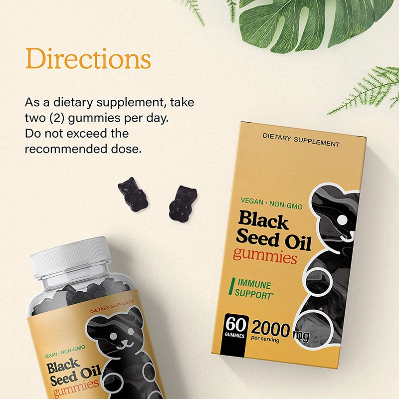 Пищевые добавки Black Seed Oil Honey Gummies 60 Gummies