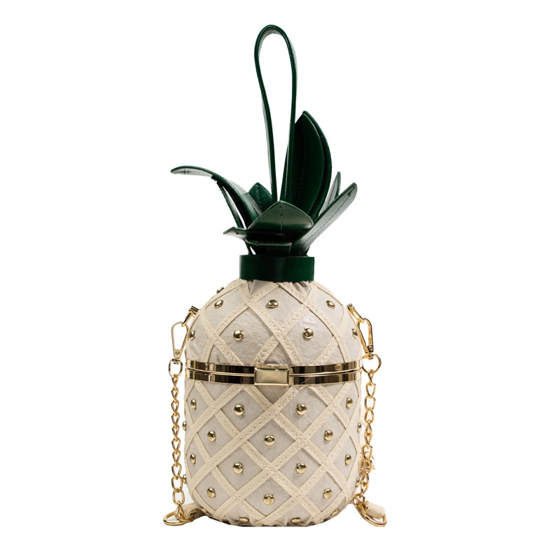 (WD5692) Pineapple Lady's Bag New Style Ladies Purse Green Small Bag Fashion Bags High quality/High cost performance  PU Leather Shoulder Bags