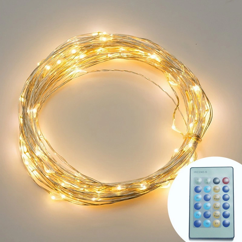 IR Remote 5m 50LEDs Copper Wire String Light