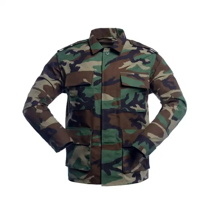 Custom Men's Cotton Outdoor Camouflage Camo Black Long Sleeve Training T Shirts