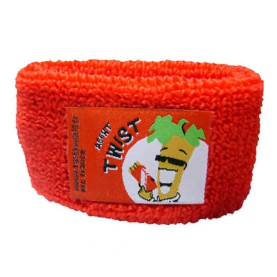 Custom Promotional Sports Terry Cloth Cotton Wristband with Embroidery Logo