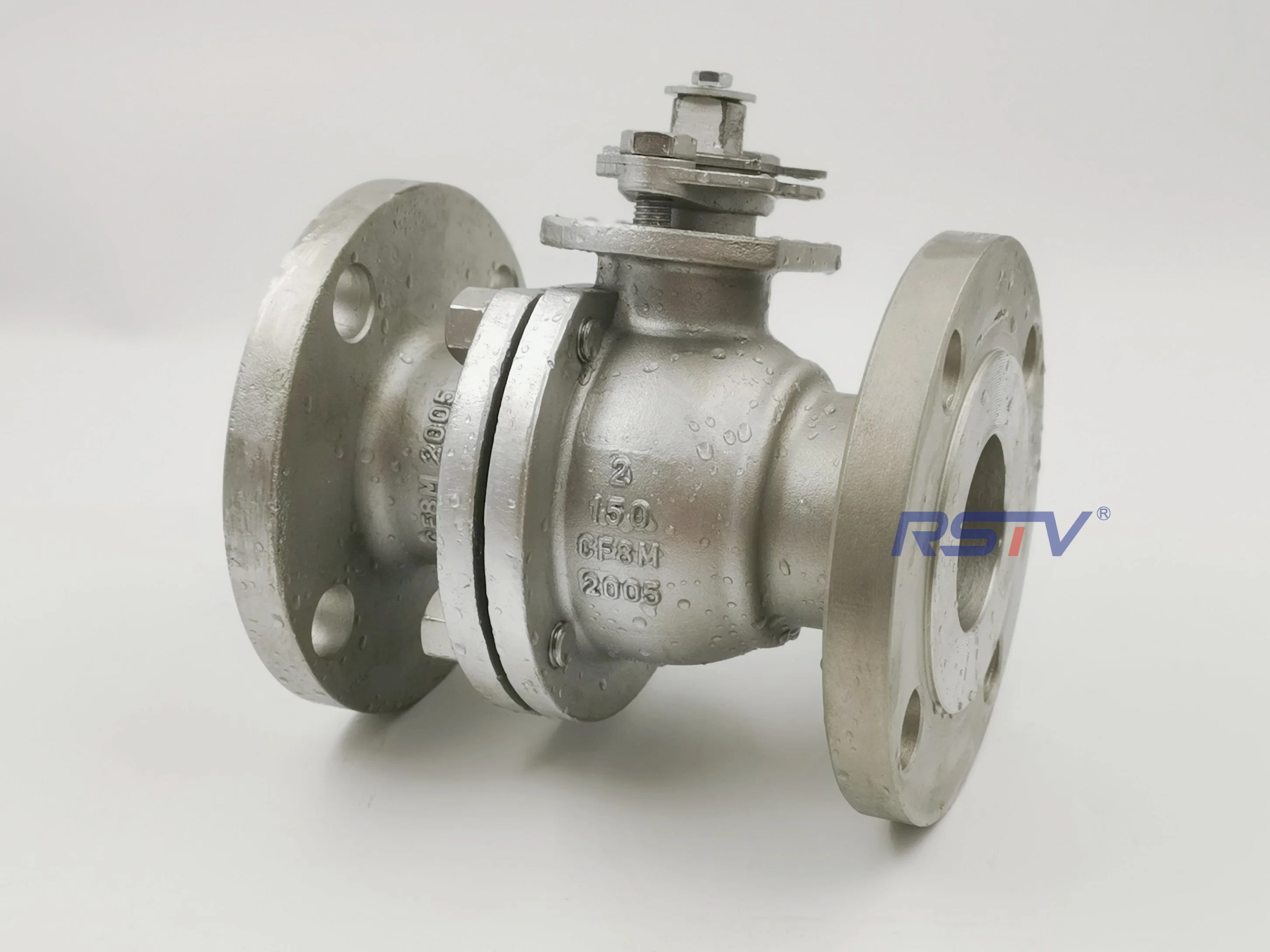 Stainless Steel/Carbon Steel ISO5211 Flange End Handle 150lb/10K/Pn16 Round Type Ball Valve