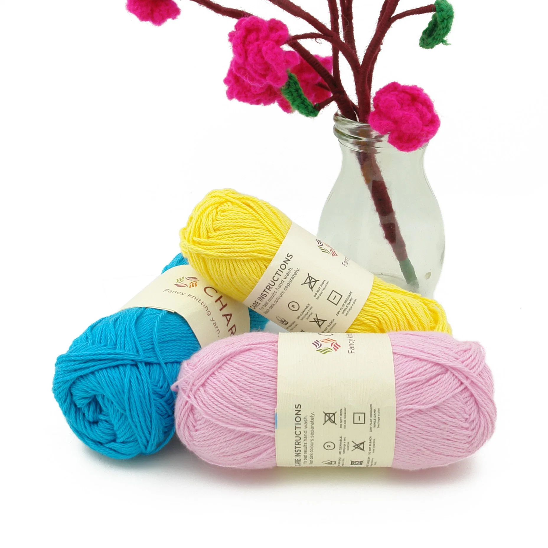 Manufacturer Soft 8ply 100% Cotton Yarn Baby Yarn for Hand Knitting