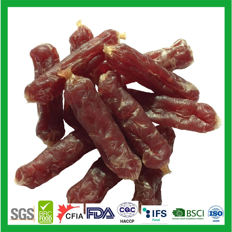 Pet Dog Snacks Medium Quality Dried Duck Sausage Pet Food