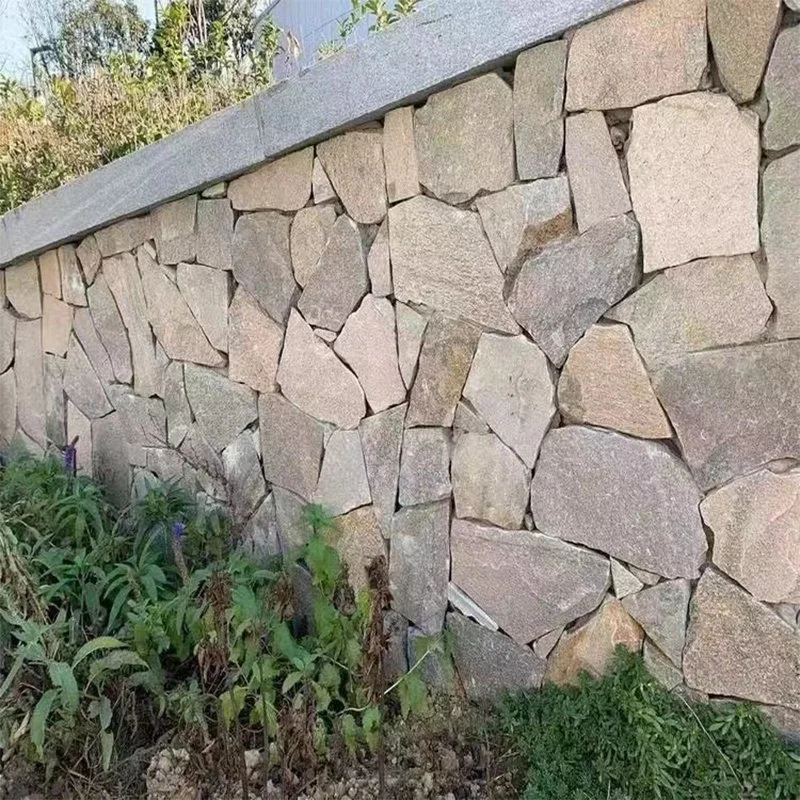 Repisa amarillo oro/paneles de revestimiento de pared de piedra y pizarra Sideway pavimentación