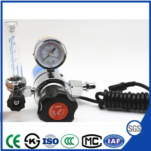 Withus Type Electric Heated CO2 Cylinder Gas Pressure Regulators with Flowmeter Econo-Flow Gas Economizer Pre Heater 36V 110V 220V