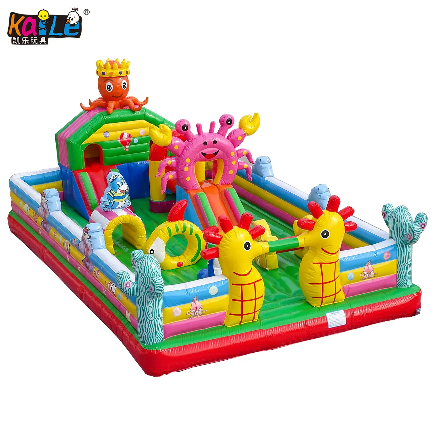 Customize Ocean Star Jumping House Bouncy Air Castle Inflatable Bouncer for Kids