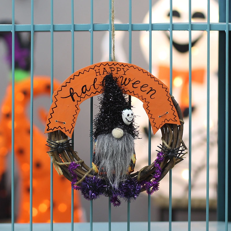 Halloween Wreath Halloween Decor with Front Door Appropriate for Indoor Window Party Supplies