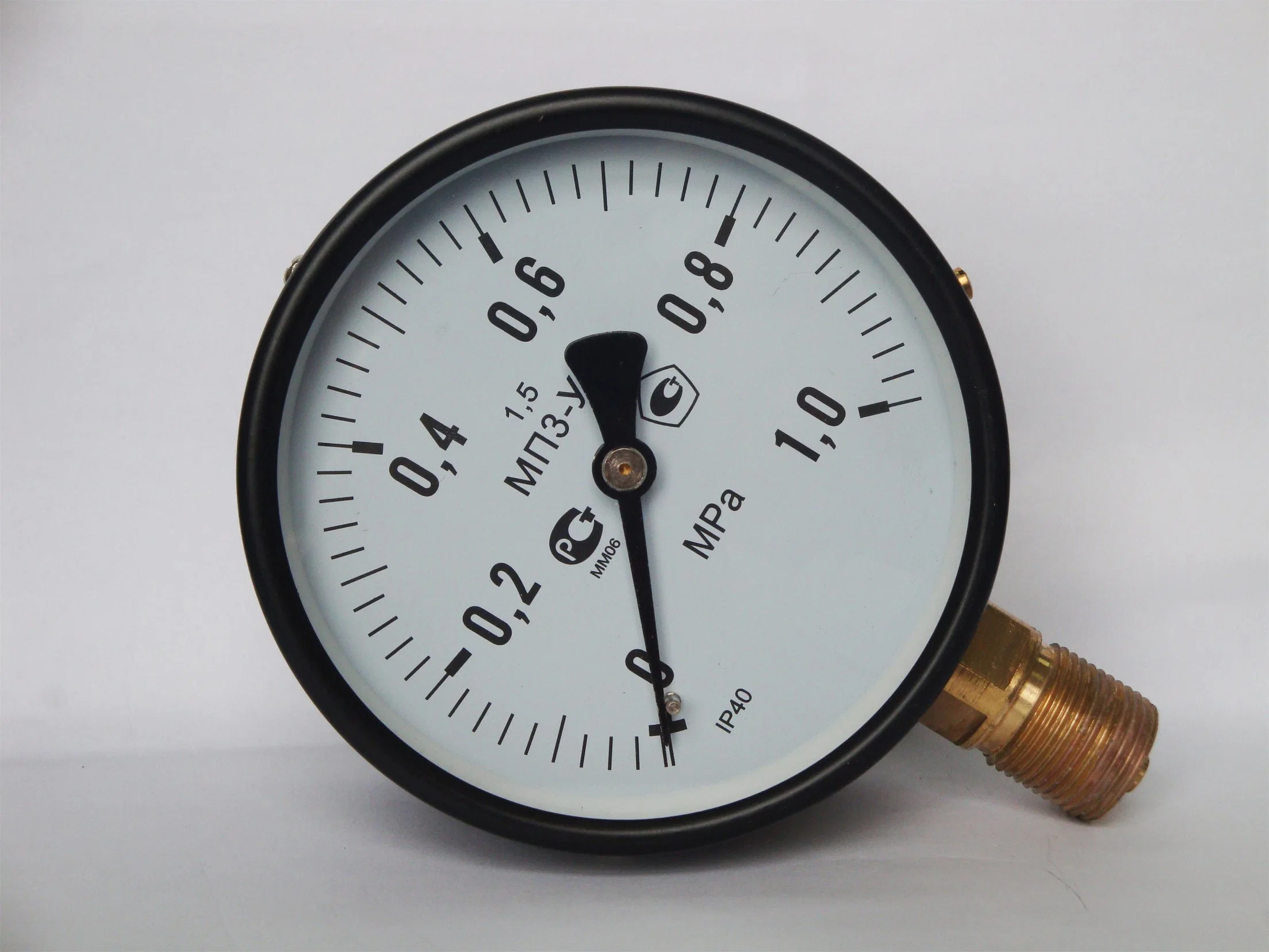 Y100A Black Steel Case 1MPa Pressure Gauge