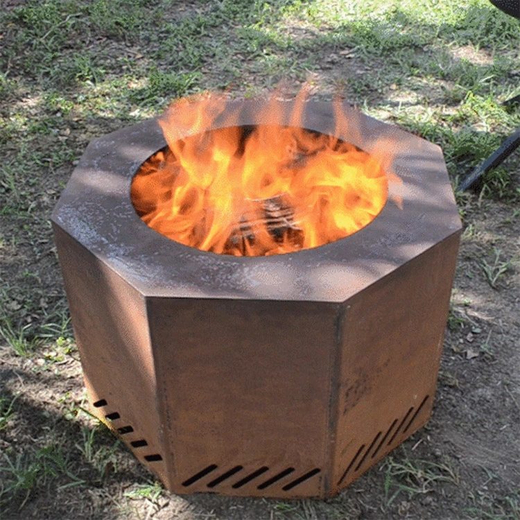 Customized Corten Steel Garden Decoration Metal Fire Pit