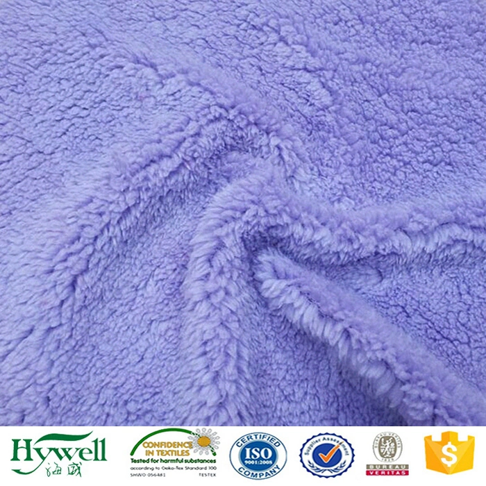 100% Polyester Faux Fur Sheepskin Fabric for Blanket