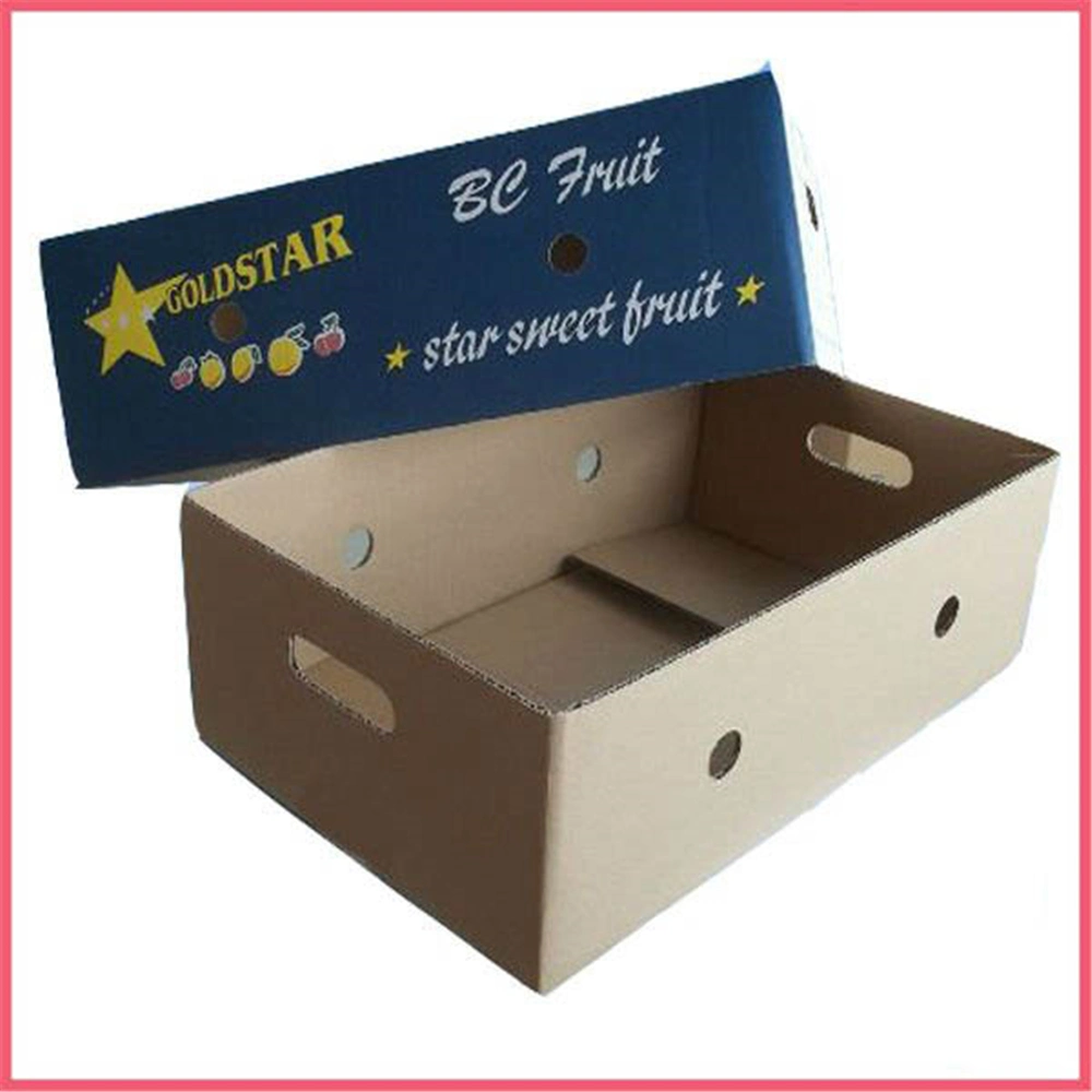 Custom Logo Printed Corrugated Cardboard Paper Export Fruit Packing Packaging Box Carton Manufacturer Supplier Factory