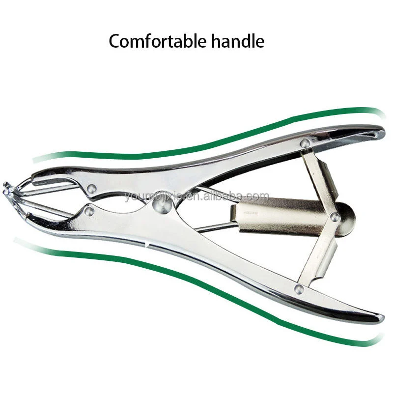 Stainless Steel Pigs Sheep Tail Docking Castration Forceps Bloodless Castration Pliers