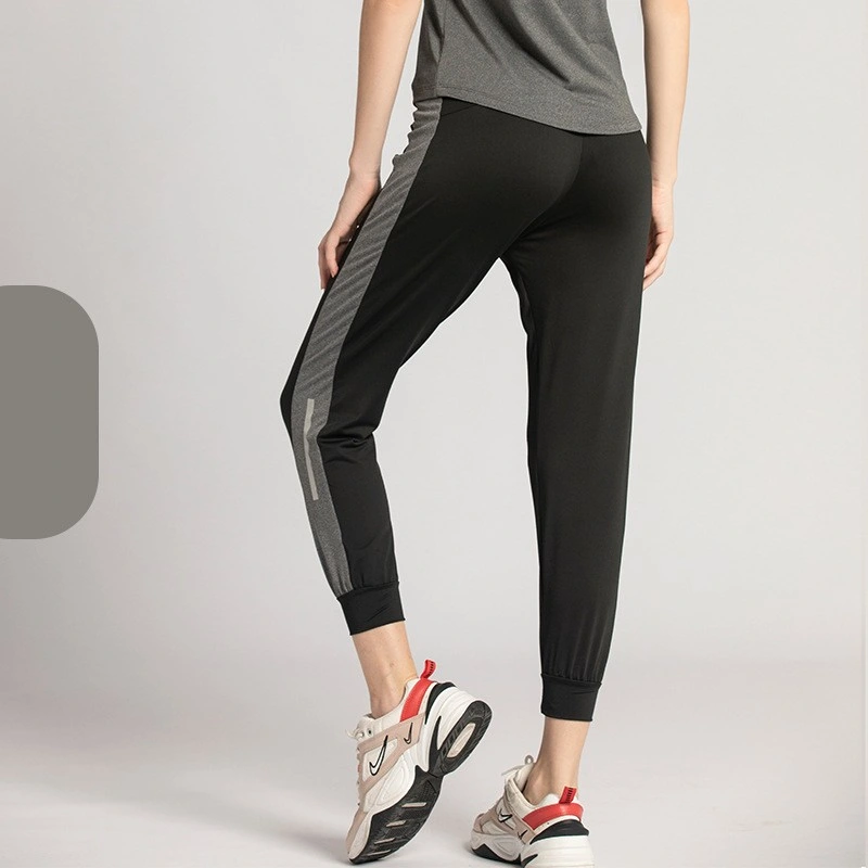 Women's Summer Side Reflective Strip Running Fitness Yoga Trousers