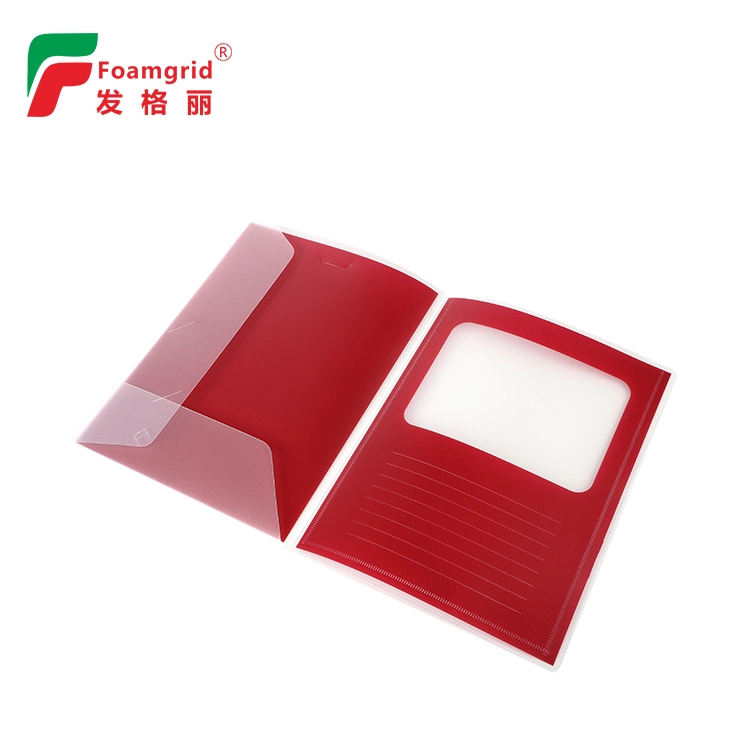 OEM PP Plastic File Storage A4 Clear L Shape A4 PP File Folder