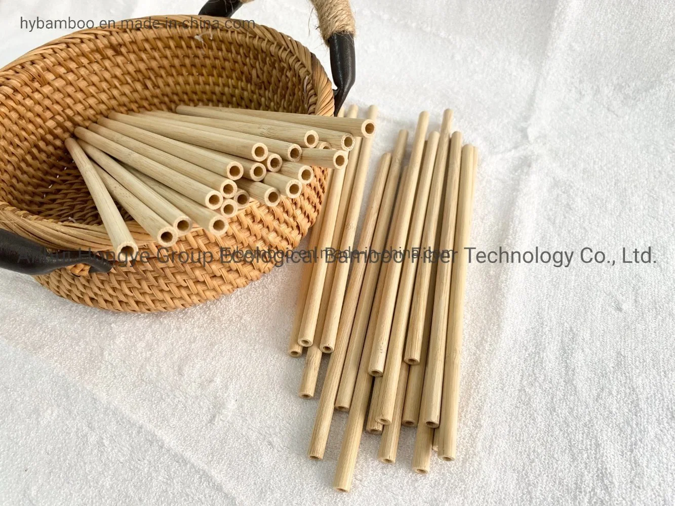 Disposable Carbonization 100% Bamboo Straw