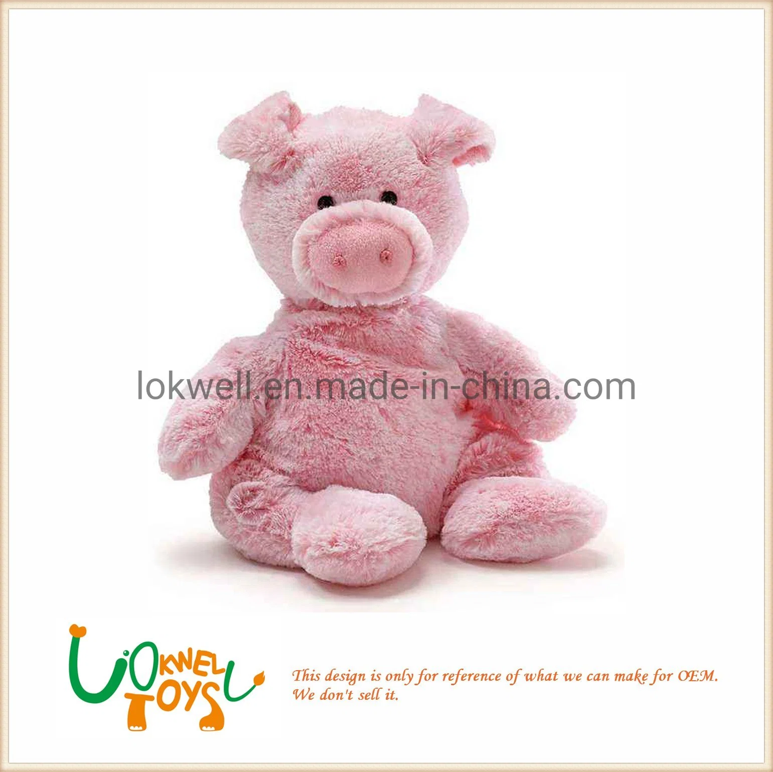 Plush & Stuffed Pig Toys with White Wing