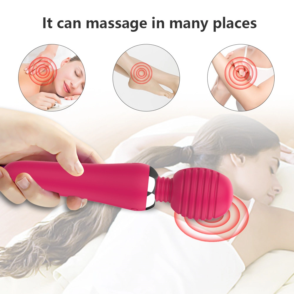 Potente masajeador Personal Wand Vibrador 10 velocidades impermeable de silicona Cordless Mini masajeador vibrador varita sexo