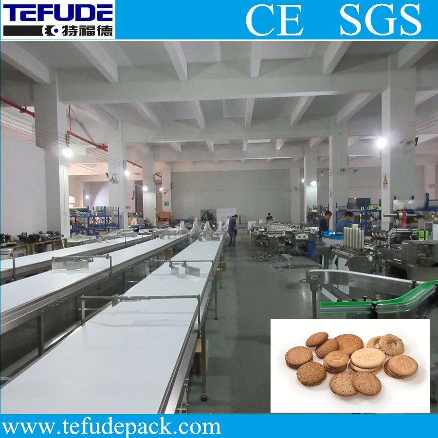 Biscuit Automatic Sorting Machine Cookie Stacking System High Speed Packing Machine Line