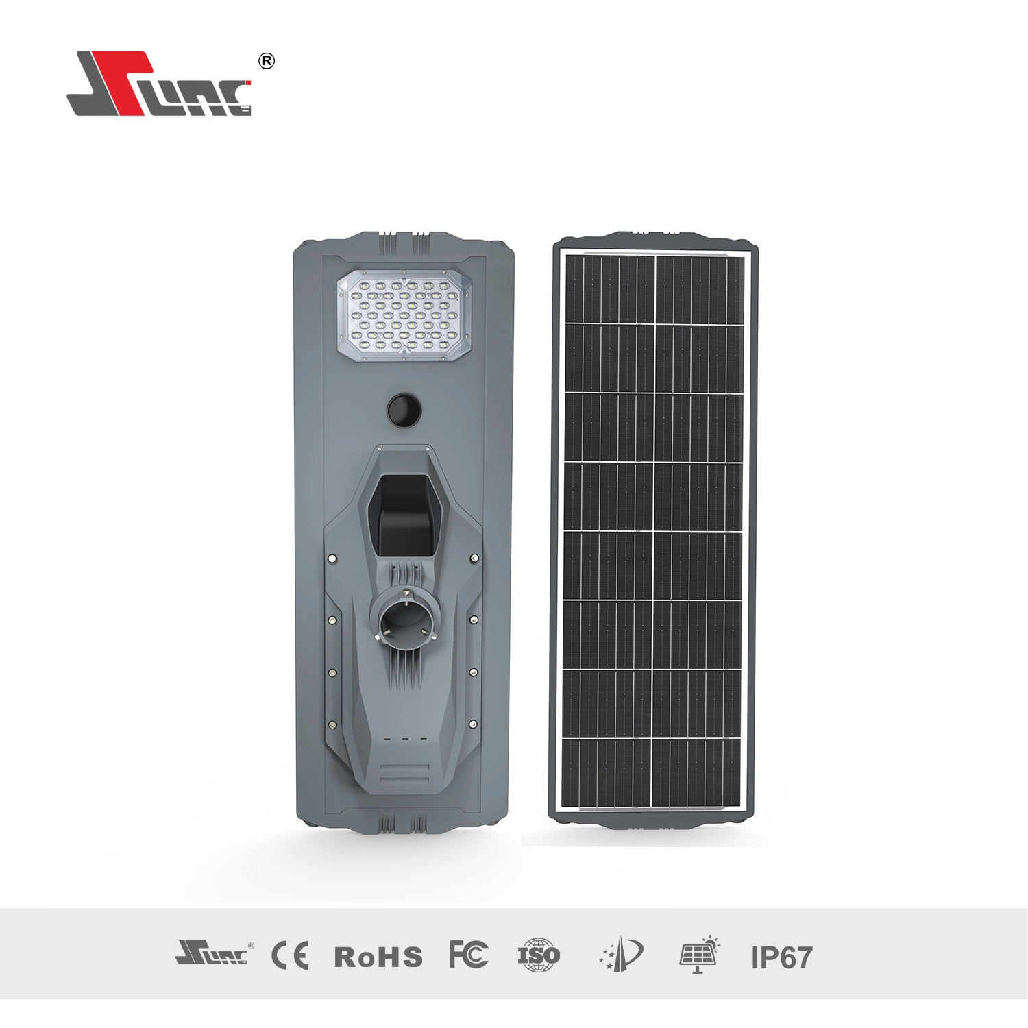 Sunc 100W Startship I Fabricant Prix extérieur LED Solar Street Lumière avec objectif optique Teijin