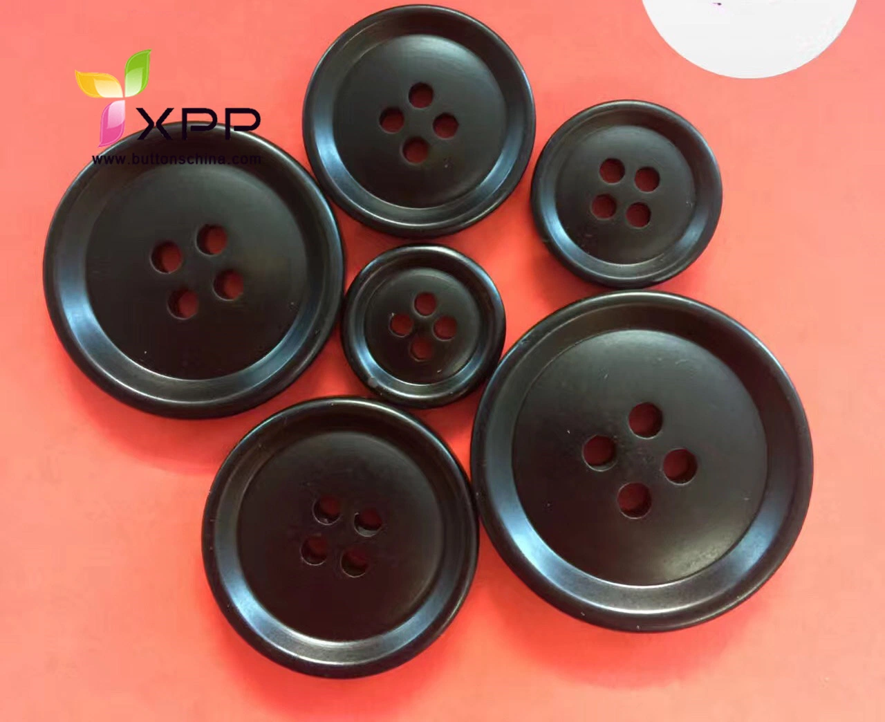 Dark Color Pattern Button Mady Be Plastic