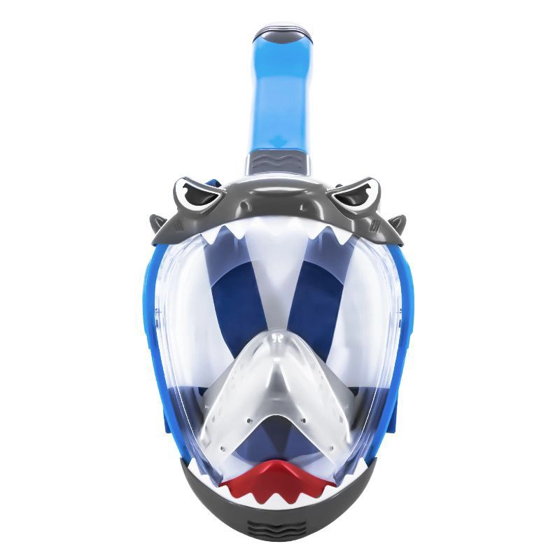 Cartoon Design Easy Breath Children Full Face Snorkel Mask Anti Fog Diving