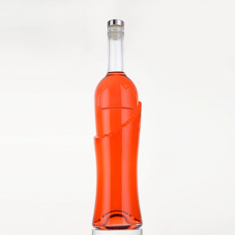 Factory Direct Glass Vodka Liquor Bottles Rum Gin 700ml 750ml Transparent Bottles