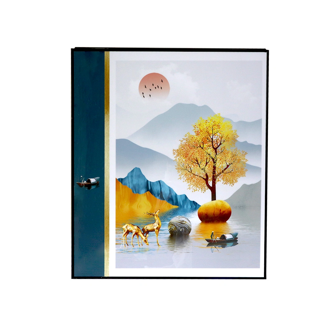 Ab Shape Picture with Aluminum Alloy Frame 50*60 Size Custom Made Picture for House, Club, Vila