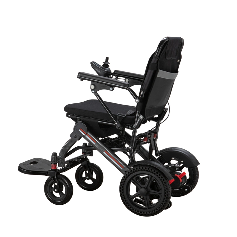 Compact Small Ultra Lightweight Portable Folding Foldable Electric Wheelchair 300 Lb Capacity