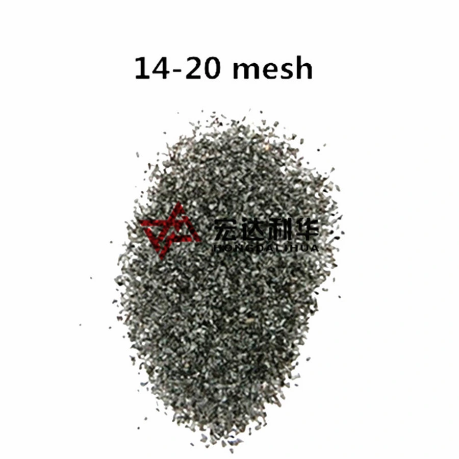 Sandblasting Abrasive Black Crushed Carbide Grits for Welding