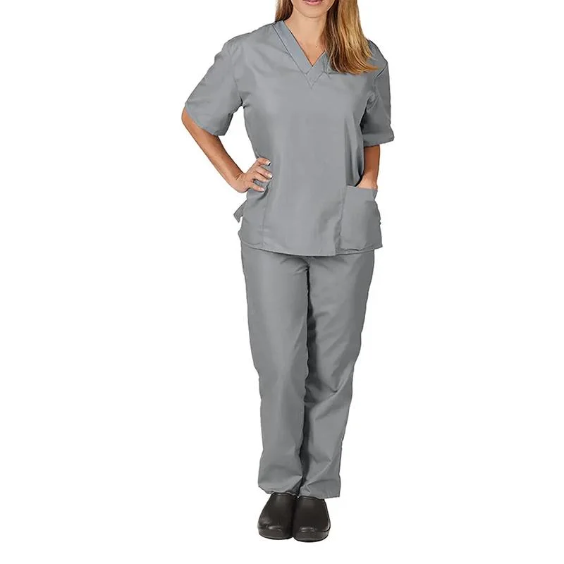 Mulheres Medical esfrega confortável Hospital uniformes elegante Silício Silk tecido