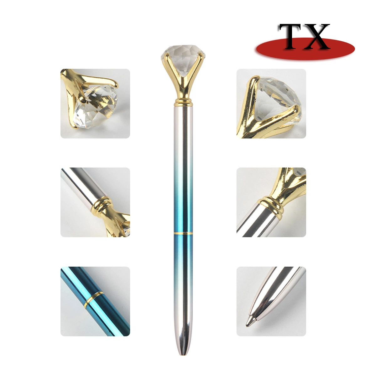 Custom promotion Cartoon Pen for Diamond Pearl Crystal Gift Ball Pen with Logo for Advertising Ballpen