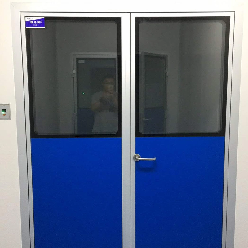 900mm*2100/1000mm*2100mm Ral Color Aluminum Single Doors for Food, Pharmaceutical, Medical, Hospital, Lab with Clean Room Cleaning Special Hinge