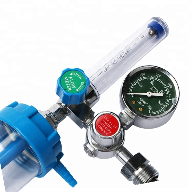 Bestselling Float-Type Medical Oxygen Regulator W/ O2 Humidifier for Oxygen Cylinders