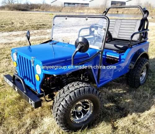 Mini Gas 125cc Jeep Mini Truck Elite Edition - Lifted with Custom Rims and Fender Flares