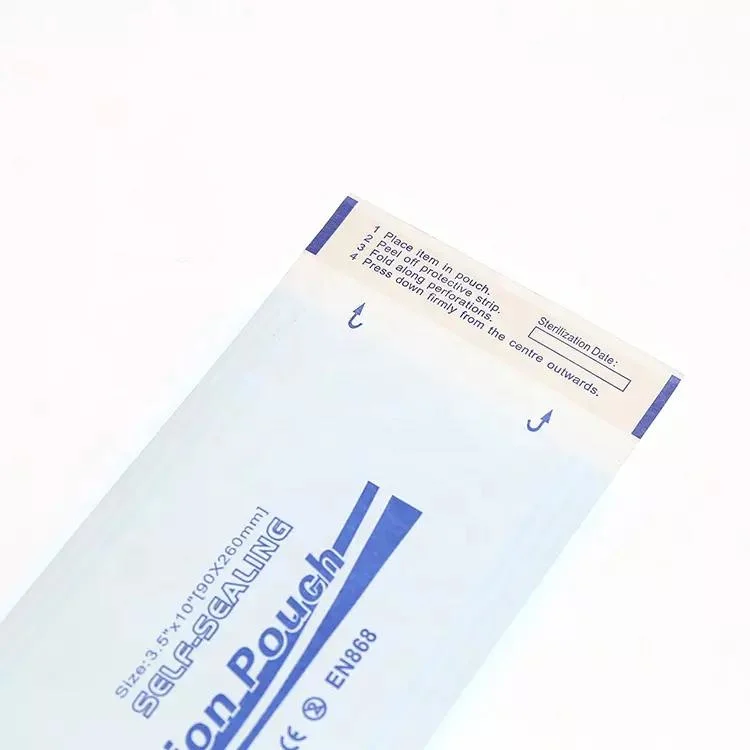 Self Seal or Heat Seal Sterilization Flat Pouch