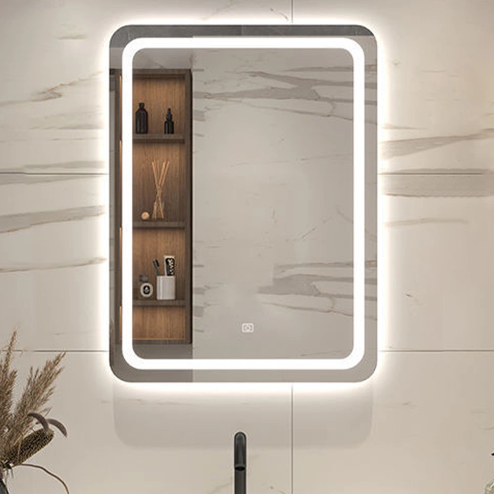 Casa moderna en la pared encendida la iluminación LED Smart espejo del baño baño decorativo espejo