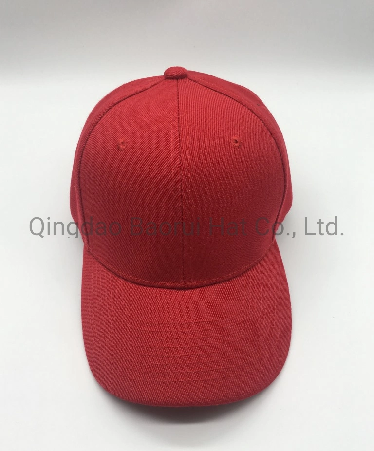 Acrílico rojo en blanco del deporte de moda Caps gorras de béisbol