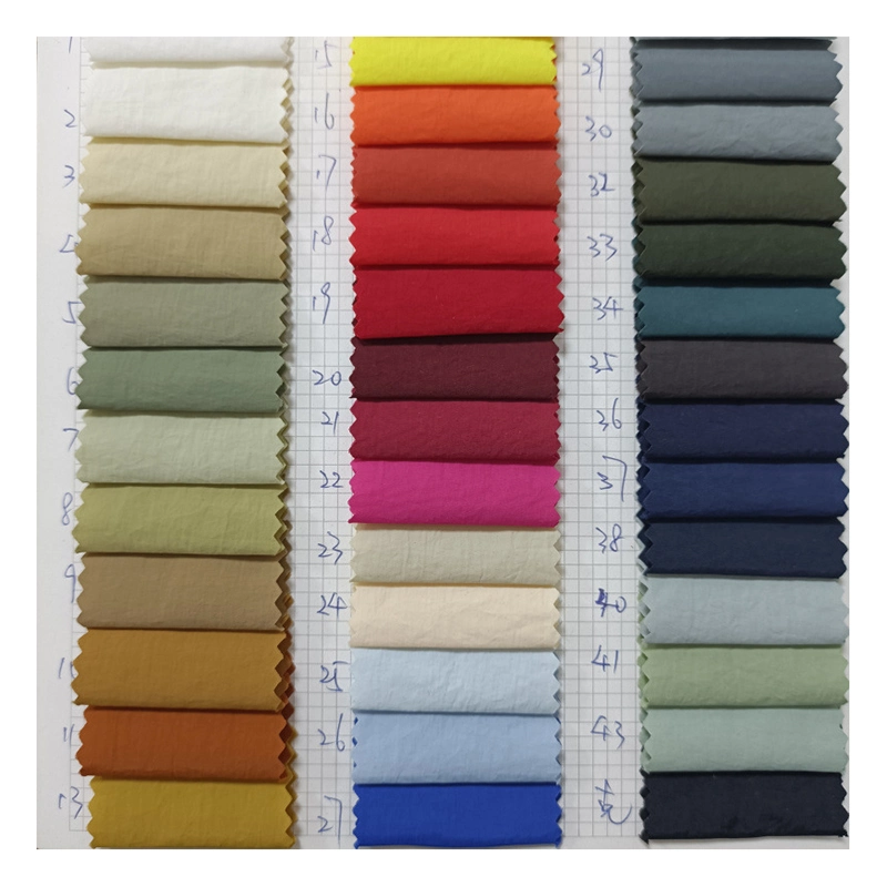 Super doux couleur 100 textile en polyester tissé de colorant plaine Cey teints à l'écrasement de l'air le tissu de polyester Tissu Cey 180D pour la mode robe