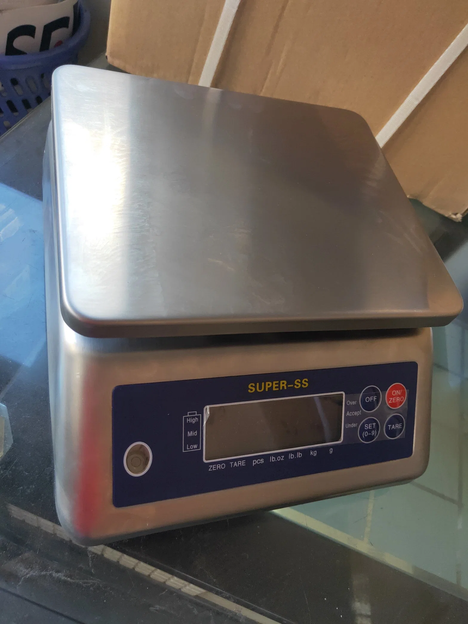 Super-Ss 0.6-30kg électronique étanche en acier inoxydable balance de pesage