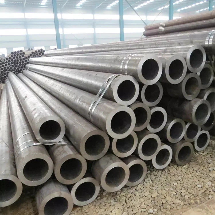 China Made Price Ss400 S235jr Round Black Steel Pipe Steel Tube High quality/High cost performance  ASTM AISI 4130 4140 Hot Rolled Carbon Steel Ms Mild Steel ERW Welded Mild Carbon