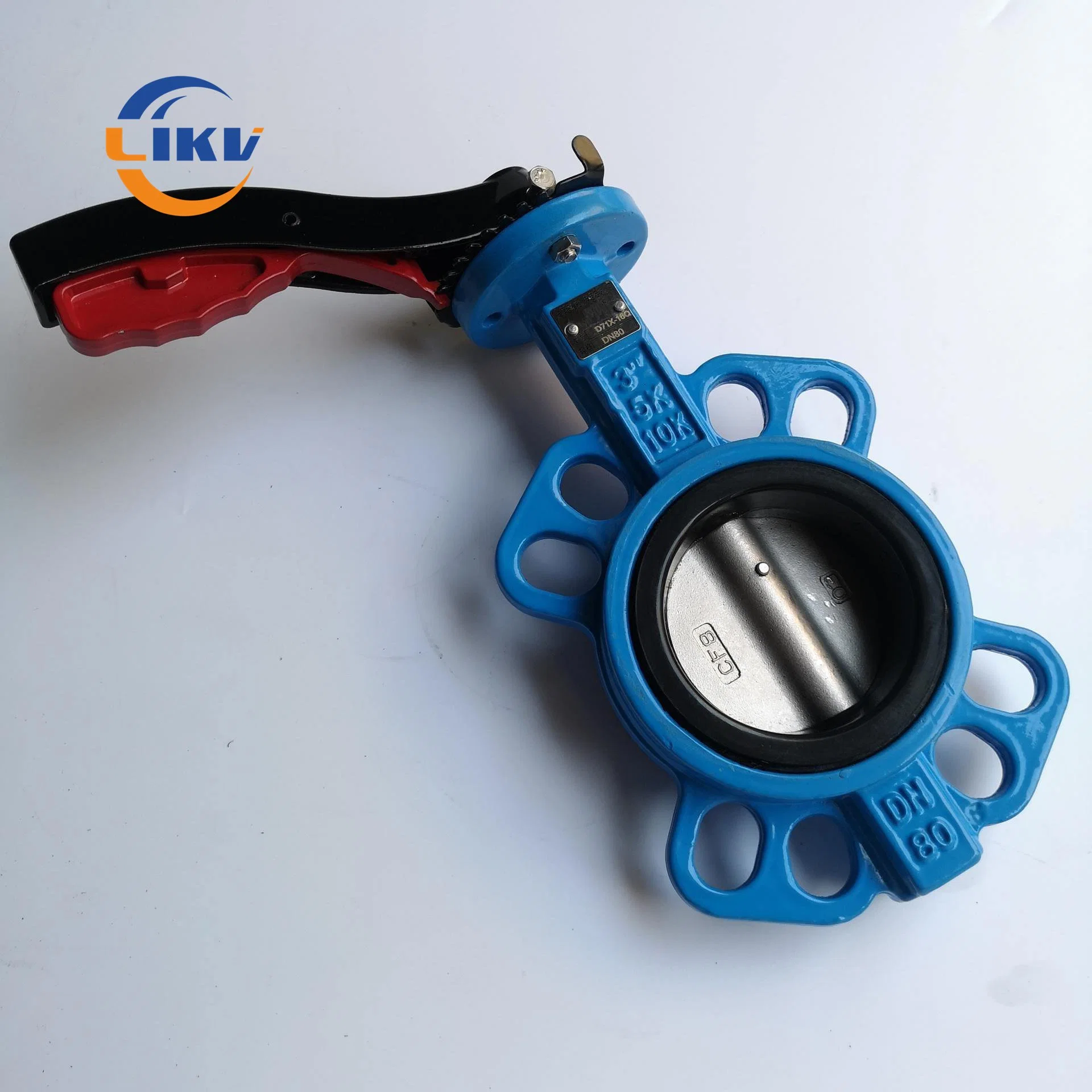 Hydraulic Actuator Ductile Iron Wafer Type EPDM/PTFE/NBR Lined Seat Butterfly Valves